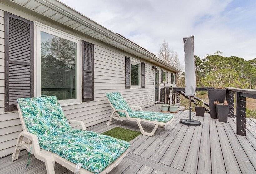 Milton Waterfront Home W/ Dock & Outdoor Kitchen!