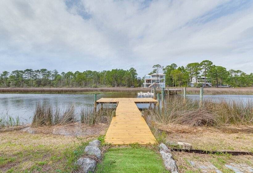 Milton Waterfront Home W/ Dock & Outdoor Kitchen!