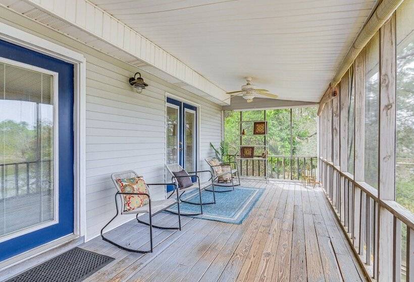 Milton Waterfront Home W/ Dock & Outdoor Kitchen!