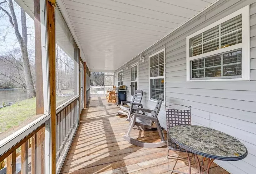 Idyllic Creekside Hayesville Home W/ Fire Pit