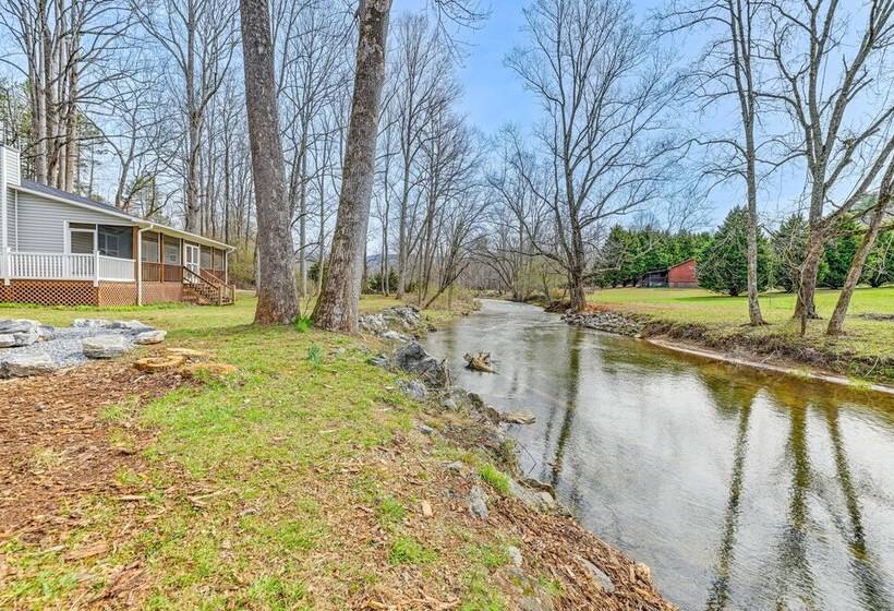Idyllic Creekside Hayesville Home W/ Fire Pit