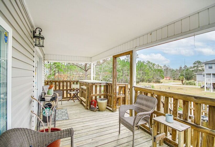 Waterfront Bay St Louis Home W/ Private Dock!