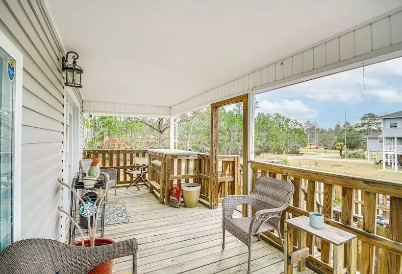 Waterfront Bay St Louis Home W/ Private Dock!