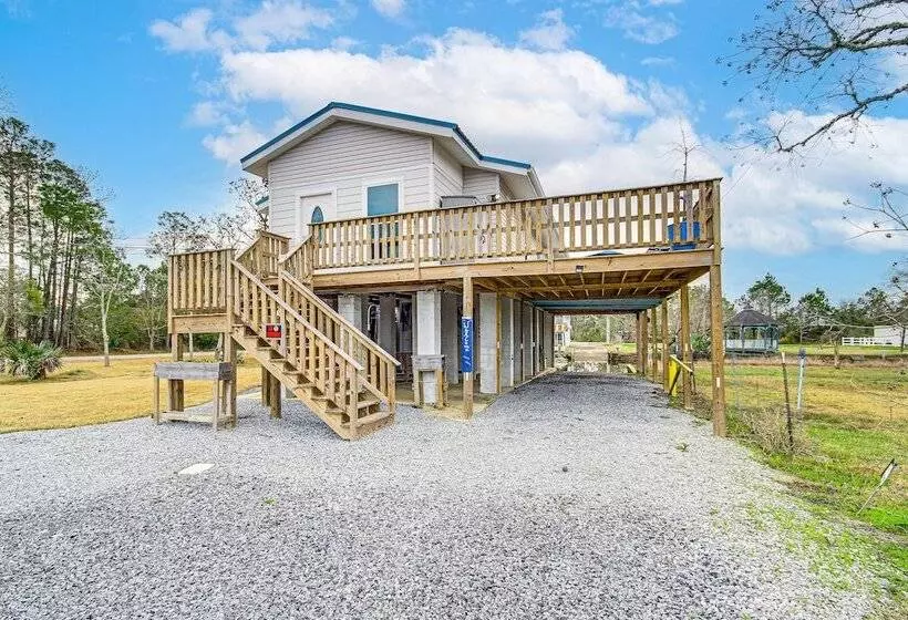 Waterfront Bay St Louis Home W/ Private Dock!