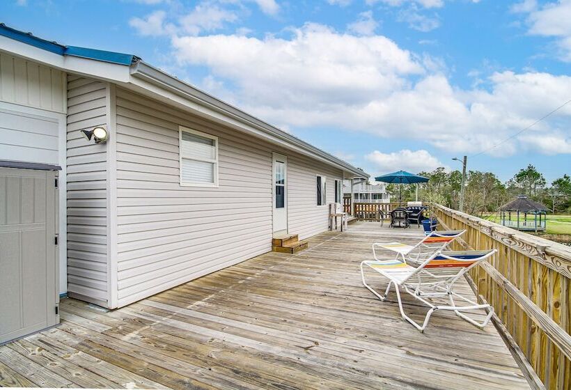 Waterfront Bay St Louis Home W/ Private Dock!