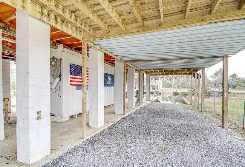 Waterfront Bay St Louis Home W/ Private Dock!