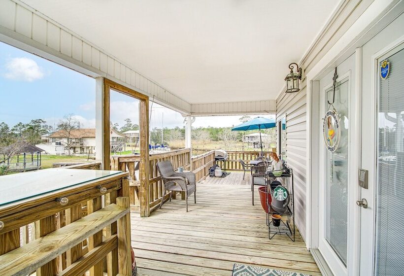 Waterfront Bay St Louis Home W/ Private Dock!