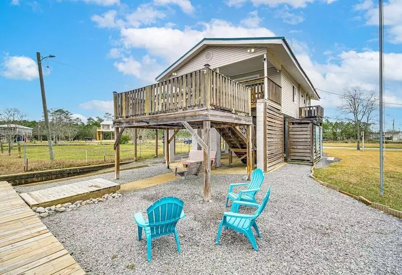 Waterfront Bay St Louis Home W/ Private Dock!