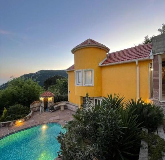 Yellow Villa With A Sea View