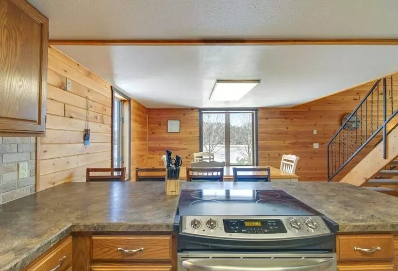 Fire Pit + Lake View: Cozy Park Rapids Cabin