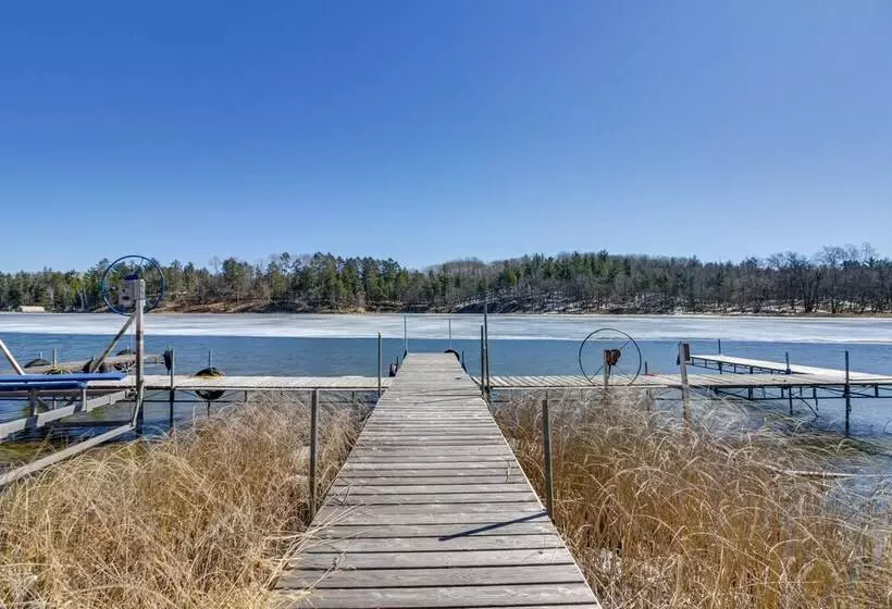 Fire Pit + Lake View: Cozy Park Rapids Cabin