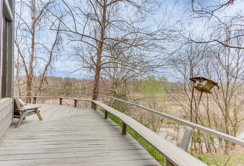 Riverfront Baxter Springs Home W/ Deck & Grill!