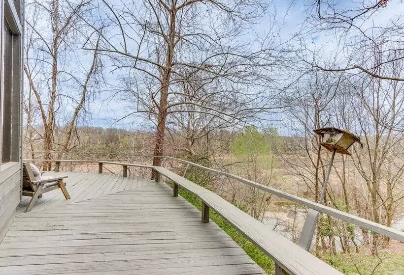Riverfront Baxter Springs Home W/ Deck & Grill!