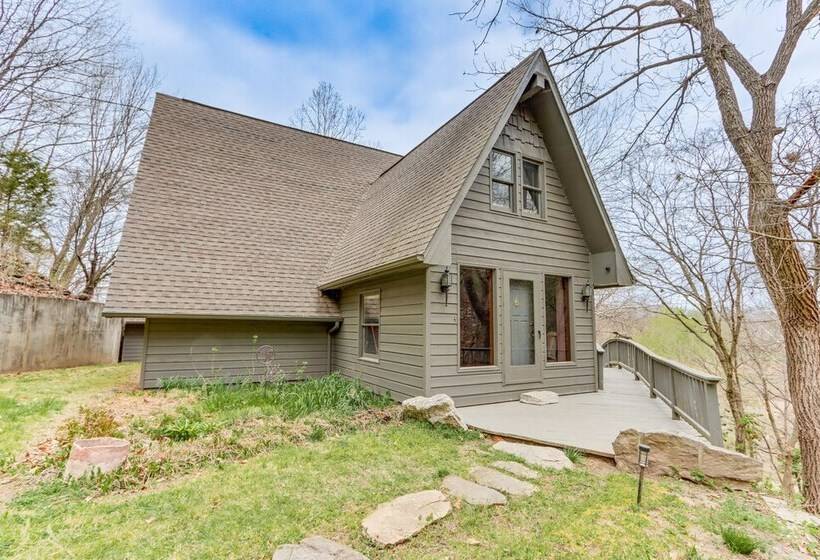 Riverfront Baxter Springs Home W/ Deck & Grill!