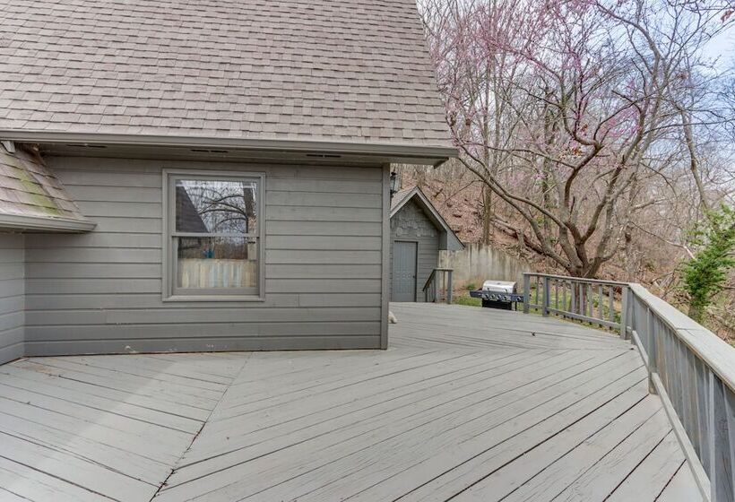 Riverfront Baxter Springs Home W/ Deck & Grill!