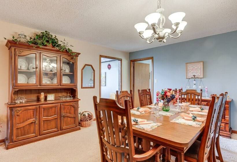 Riverfront Baxter Springs Home W/ Deck & Grill!