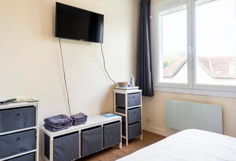 민박 Villa Des Palmiers, Chambre 2, Lit Double