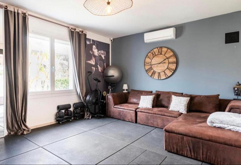 민박 Villa Des Palmiers, Chambre 2, Lit Double