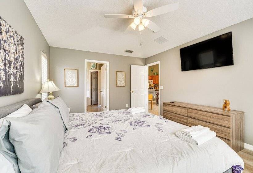 17 Mi To Disney: Home W/ Game Room In Davenport