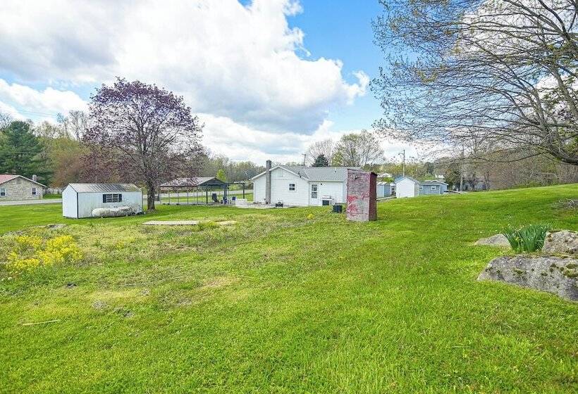 Pet Friendly West Virginia Home Patio & Fire Pit