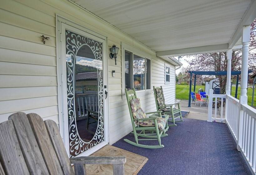 Pet Friendly West Virginia Home Patio & Fire Pit