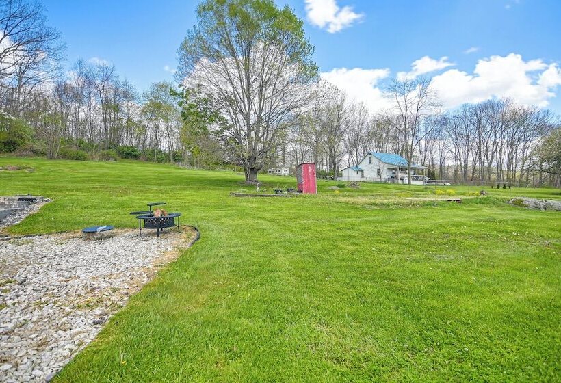 Pet Friendly West Virginia Home Patio & Fire Pit