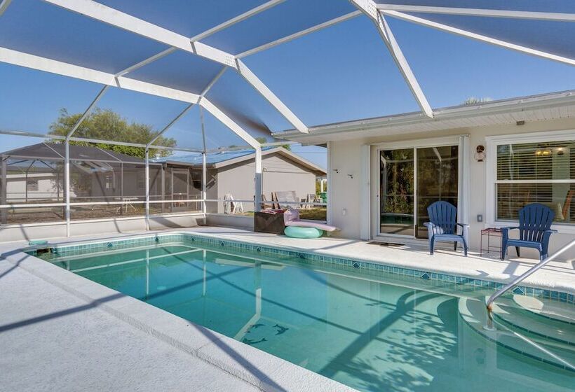 Port Charlotte Canal Front Home W/ Private Pool!