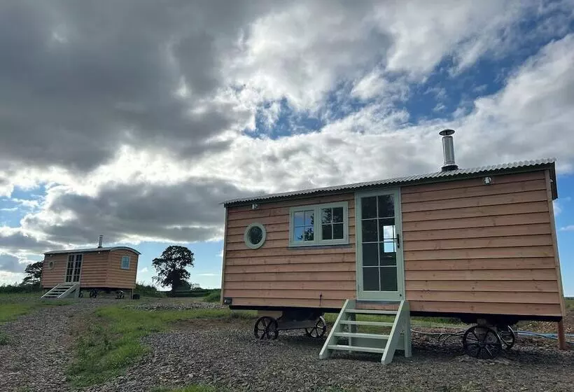 Stunning Shepherdhut/woodburner/openviews/barbeque