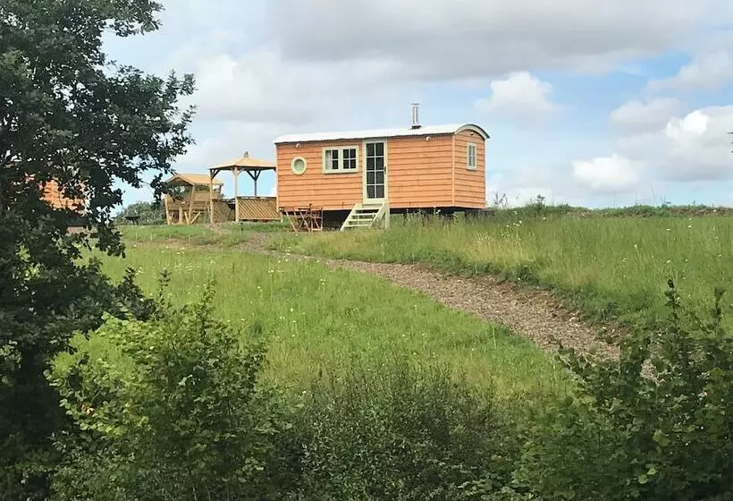 Stunning Shepherdhut/woodburner/openviews/barbeque