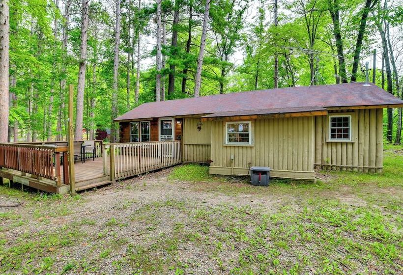 Rustic Michigan Lakeside Cabin W/ Private Dock!