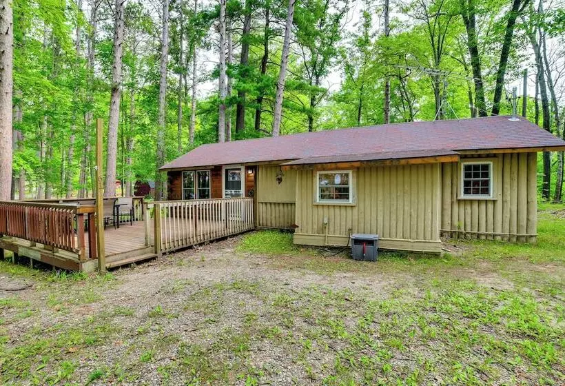 Rustic Michigan Lakeside Cabin W/ Private Dock!