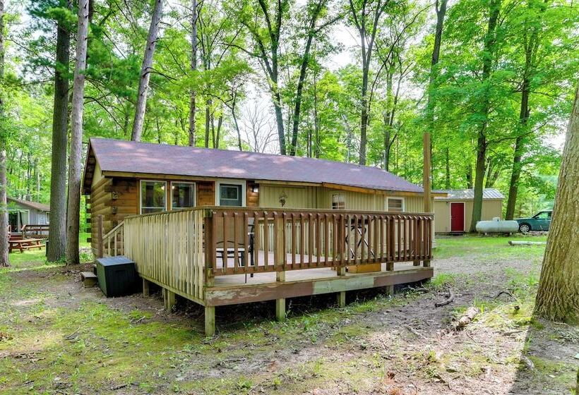 Rustic Michigan Lakeside Cabin W/ Private Dock!