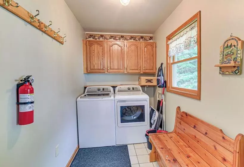 Germfask Home W/ Fire Pit, Grill & Yard Games!