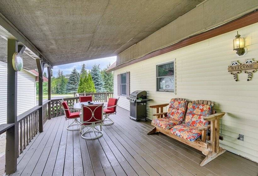 Germfask Home W/ Fire Pit, Grill & Yard Games!