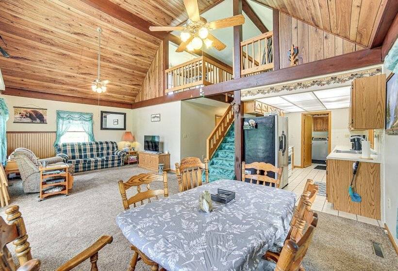 Germfask Home W/ Fire Pit, Grill & Yard Games!