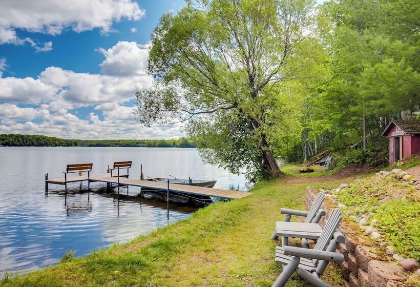 Oneida County Cabin W/ Private Dock & Rowboat!