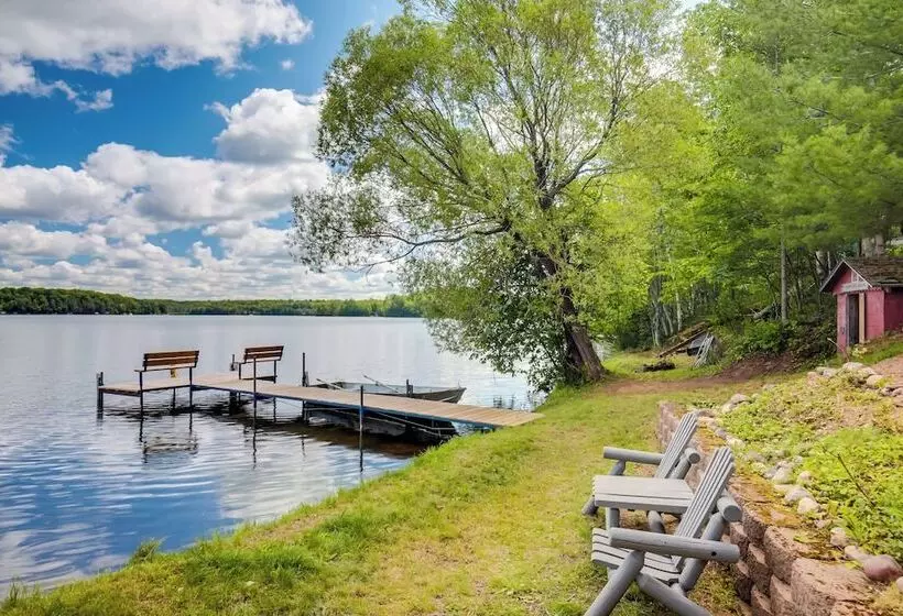 Oneida County Cabin W/ Private Dock & Rowboat!