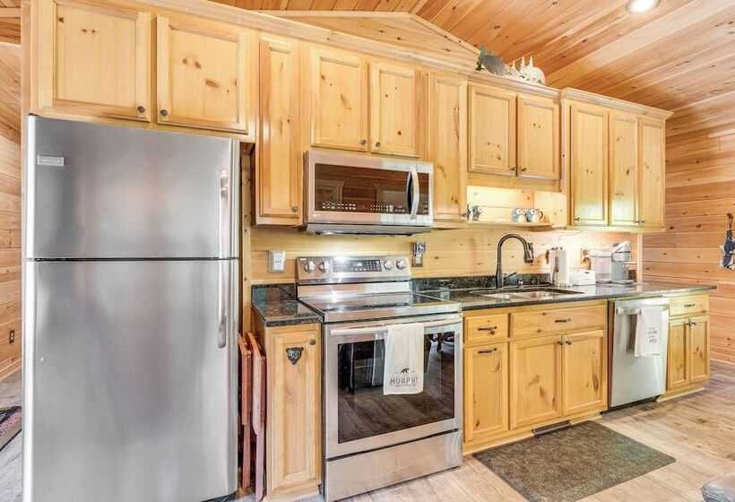 Peaceful Murphy Cabin W/ Fire Pits & Forest Views!