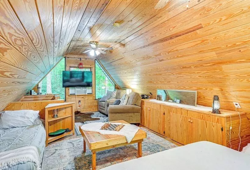 Patio & Fire Pit: Charming Cabin In Roaring Gap!