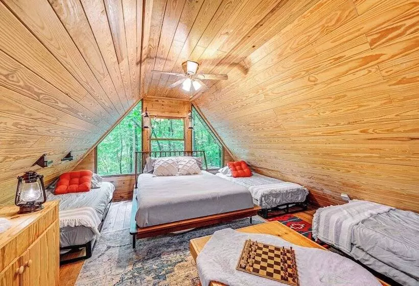 Patio & Fire Pit: Charming Cabin In Roaring Gap!