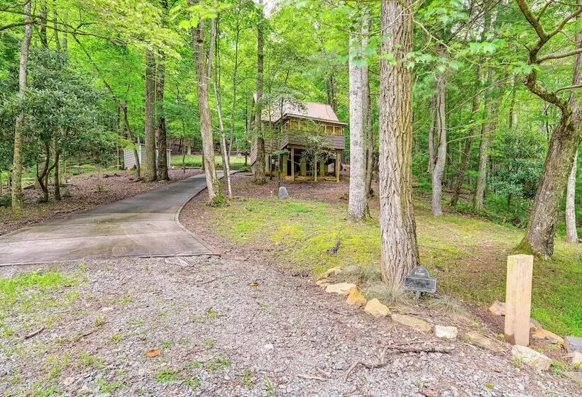 Patio & Fire Pit: Charming Cabin In Roaring Gap!