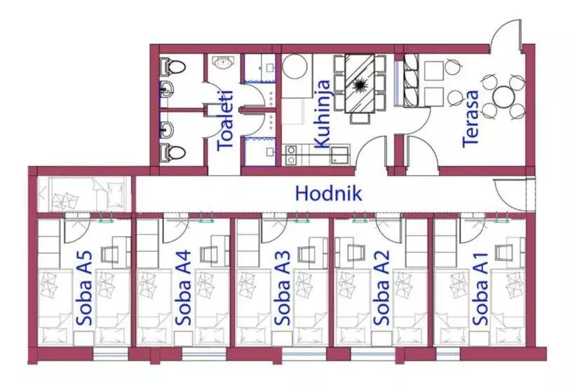 مُتل Atrijum Apartments And Rooms