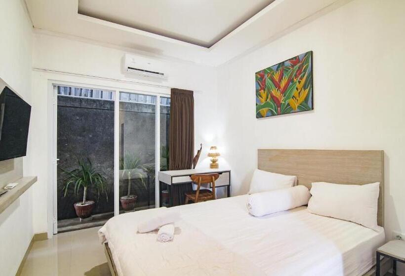 膳宿费 White Blue House Private Room, Shared Pool And Kitchen 4