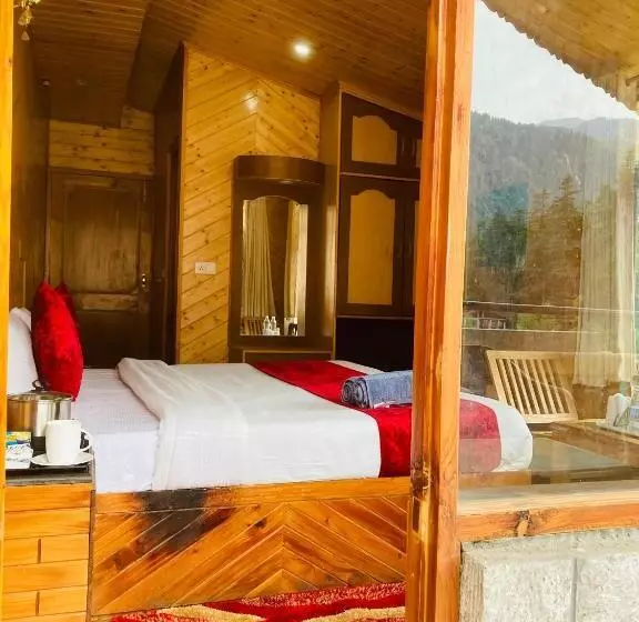ホテル Pine View Cottage & Cafe, Mussoorie   Blissful View From Rooms
