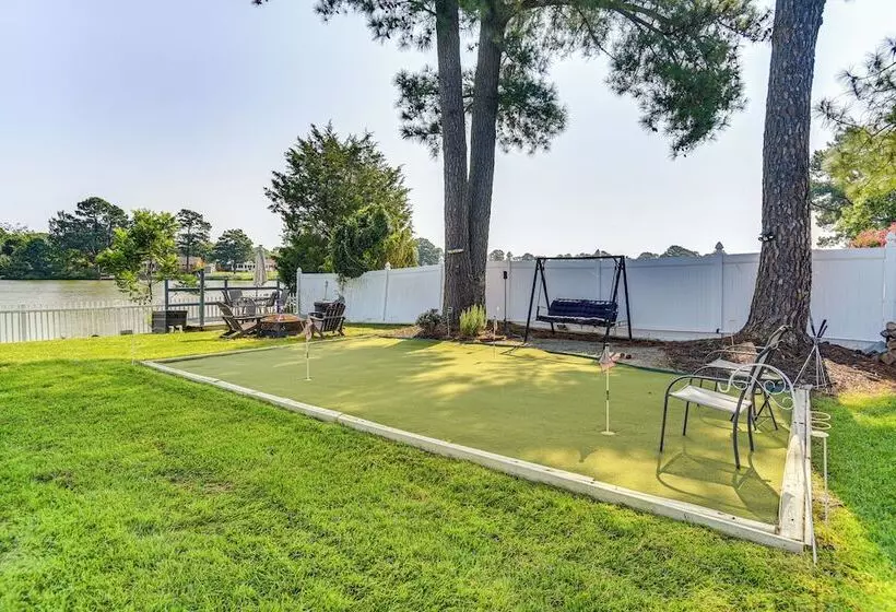 Luxe Lakefront Portsmouth Home: Fish, Swim & Play!