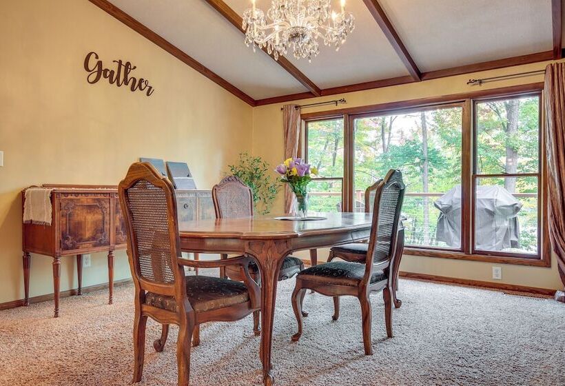 Rhinelander Chain Of Lakes Home W/ River Dock!