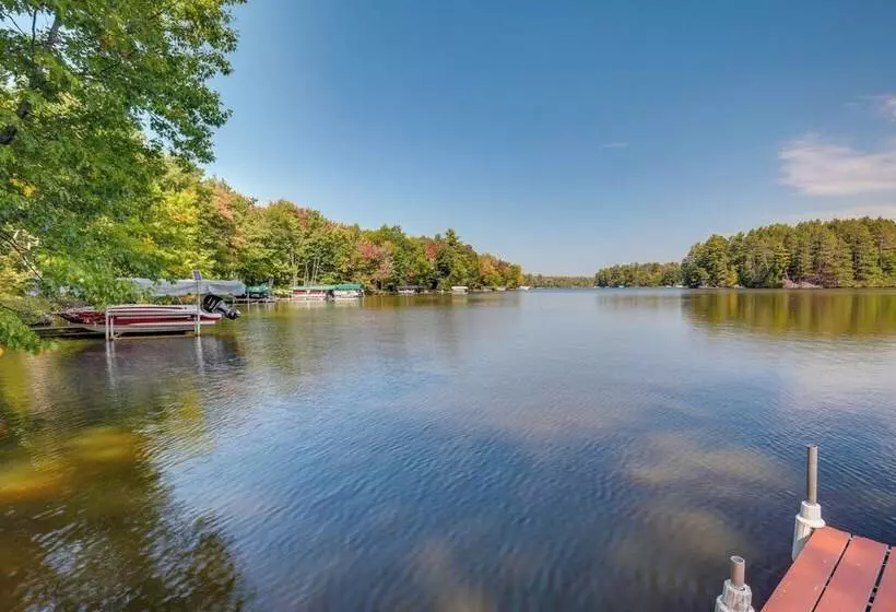 Rhinelander Chain Of Lakes Home W/ River Dock!
