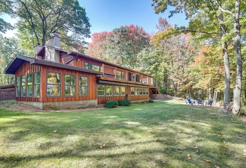 Rhinelander Chain Of Lakes Home W/ River Dock!