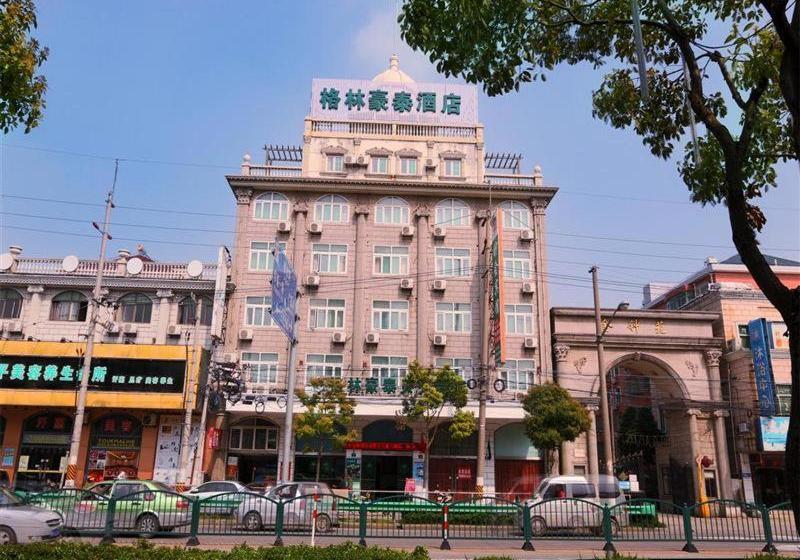 בית מלון כפרי Greentree Inn Shanghai Pudong Airport Huaxia East Road Railway Station Shell
