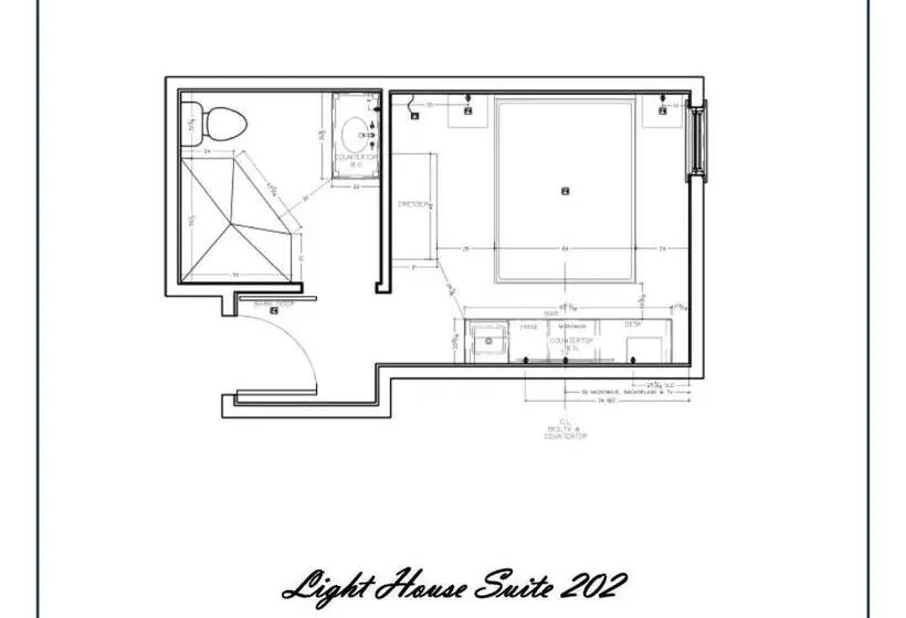 ホテル Light House Suite 202 At Captains Row Downtown